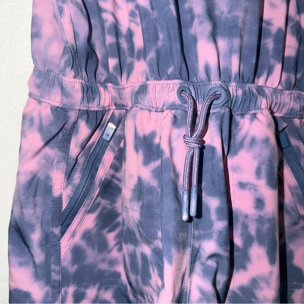 Athleta Kids Tie-Dye On The Go Romper - Purple and Pink Size L (12) - Picture 3 of 7